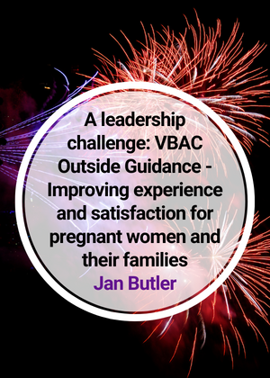 A leadership challenge_ VBAC Outside Guidance - Improving experience and satisfaction for pregnant women and their families